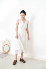Black lace v neck dress w/ chiffon layering