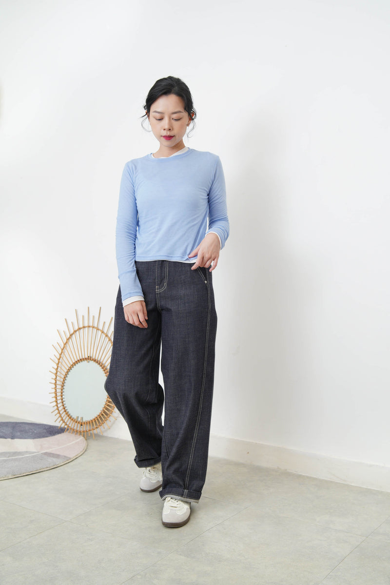 Soft cotton basic top