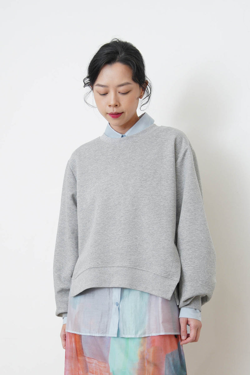 Baby blue silky smooth chiffon shirt