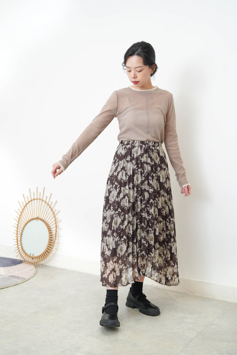 Beige double layerings top