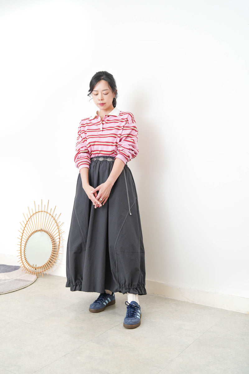 Pink polo vintage top