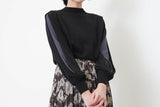 Grey sweater w/ double layering sleeves