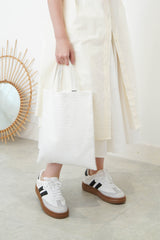 White minimal dress w/ pockets