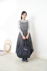 Navy 2 ways tote bag
