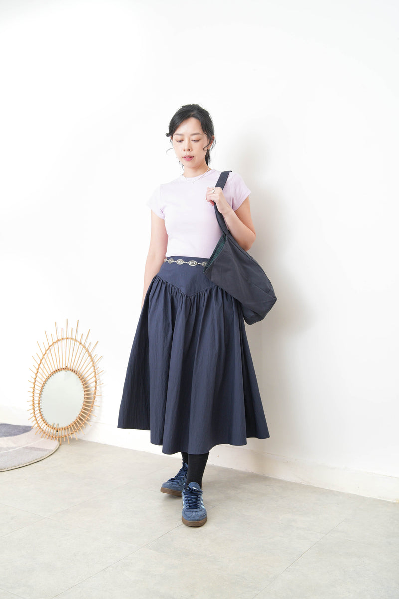 Pastel purple basic tee top