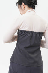 Grey design tube vest w/ cami