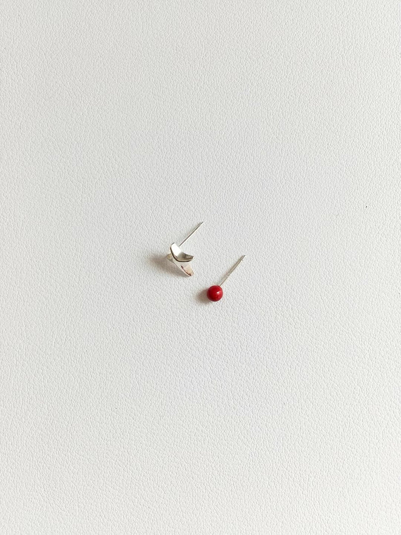 925 silver star earrings set