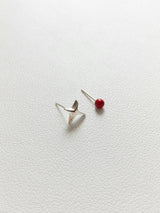925 silver star earrings set