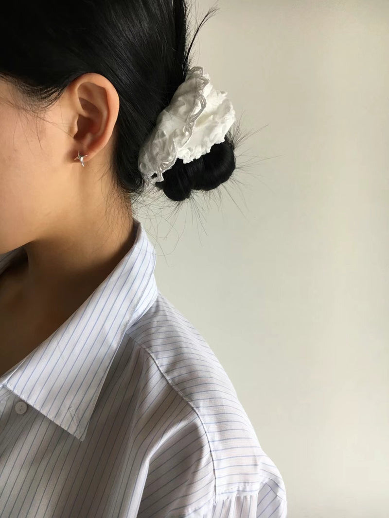 925 silver star earrings set