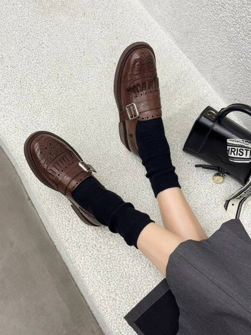 Oxford leather shoes