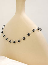 black bead necklace