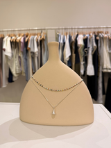 [Combo] water drop and beads necklace
