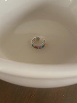 925 silver rainbow ear cuff