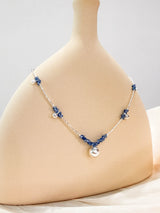 Blue beads necklace