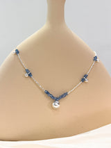 Blue beads necklace