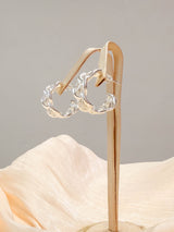 Weaving style hoop ring
