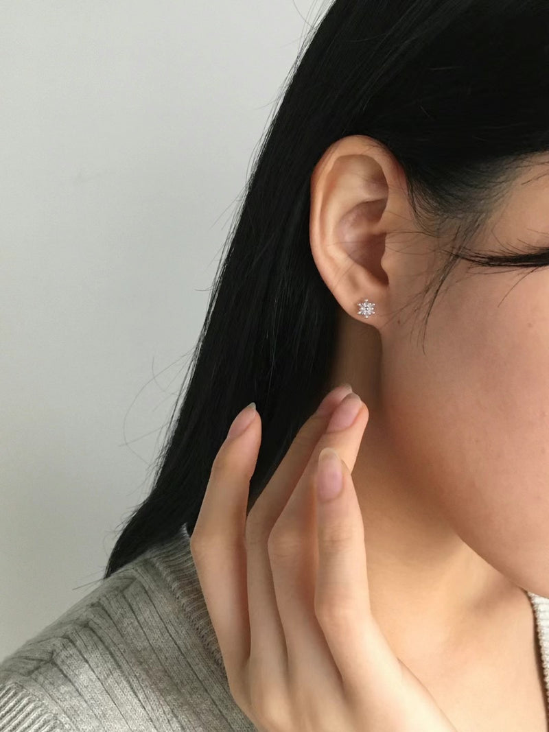 925 Silver dandelion earrings