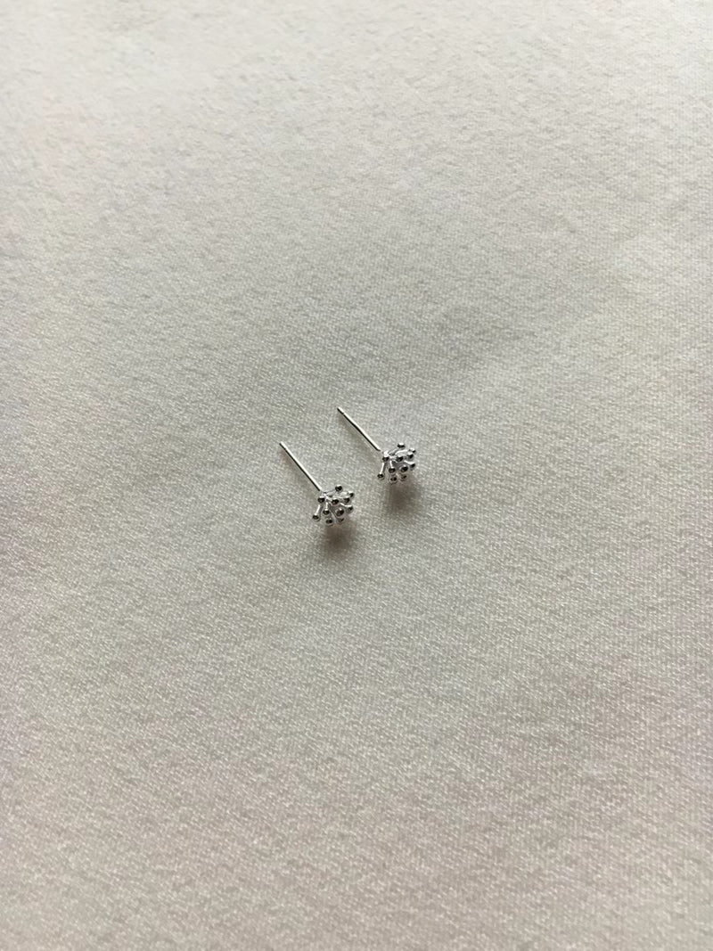 925 Silver dandelion earrings