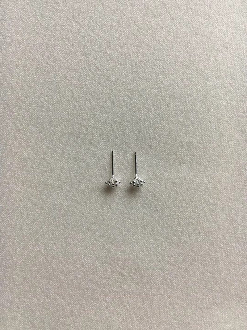 925 Silver dandelion earrings