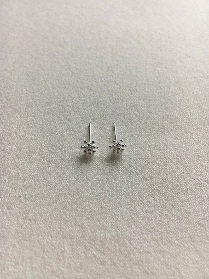 925 Silver dandelion earrings