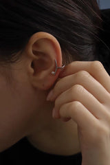 Moon shape ear cuff