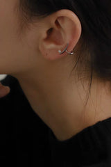 Moon shape ear cuff