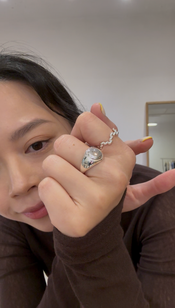 925 silver bold ring