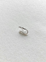 Silver starfish earcuff