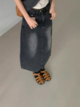Black strappy shoes