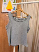 Inner vest w/ crochet fringe details