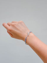 Blue beads bracelet