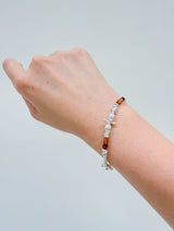 Brown tone beads bracelet
