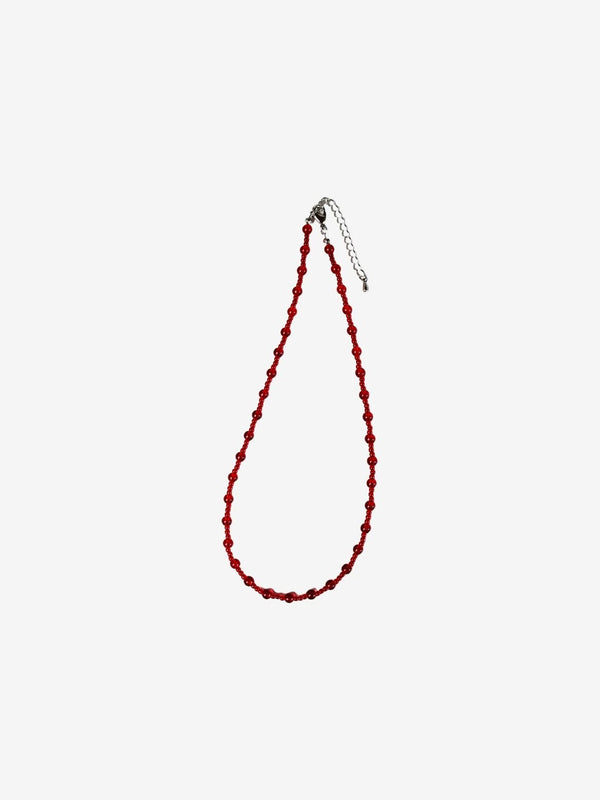 Red beads necklace