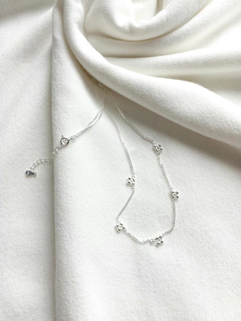 925 Silver cherry necklace