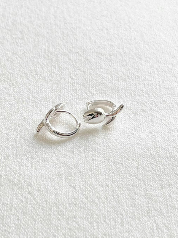 925 silver tulip earrings