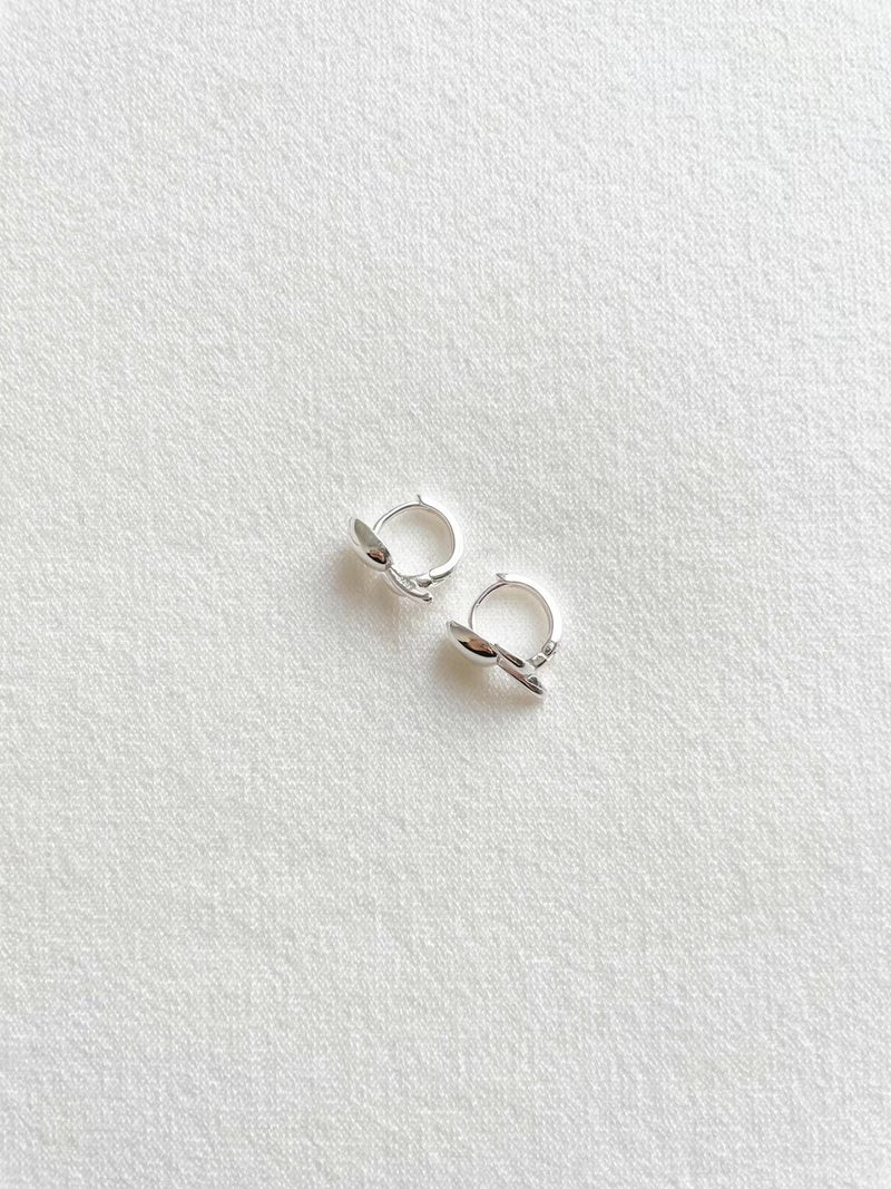925 silver tulip earrings