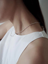 925 Silver minimal twist necklace