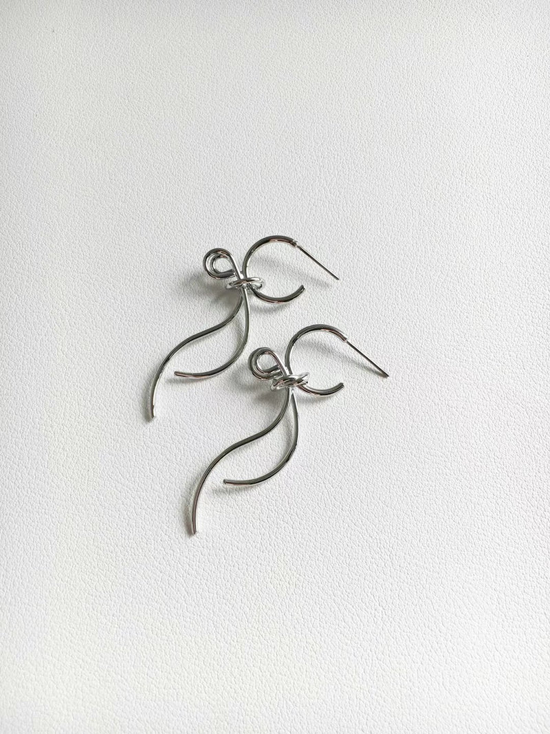 Ribbon ring earrings