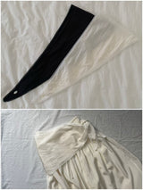 Triangle scarf w/ lace