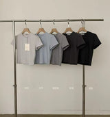 Blue stripes minimal cutting Tee