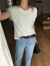 2 in 1 contrast layer Tee