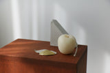 Bees wax candle in apple shape (Ivory)