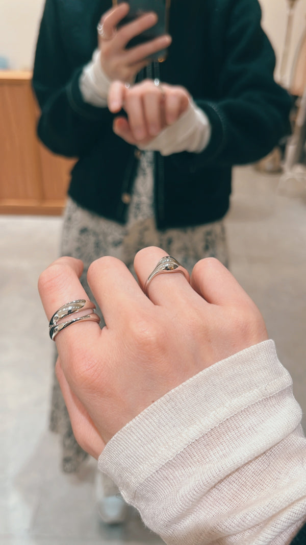 Irregular shape ring set
