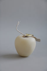 Bees wax candle in apple shape (Ivory)