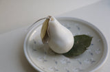 Bees wax candle in pear shape (Ivory)