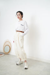 White baguette tee
