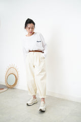 White baguette tee