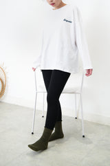 White baguette tee