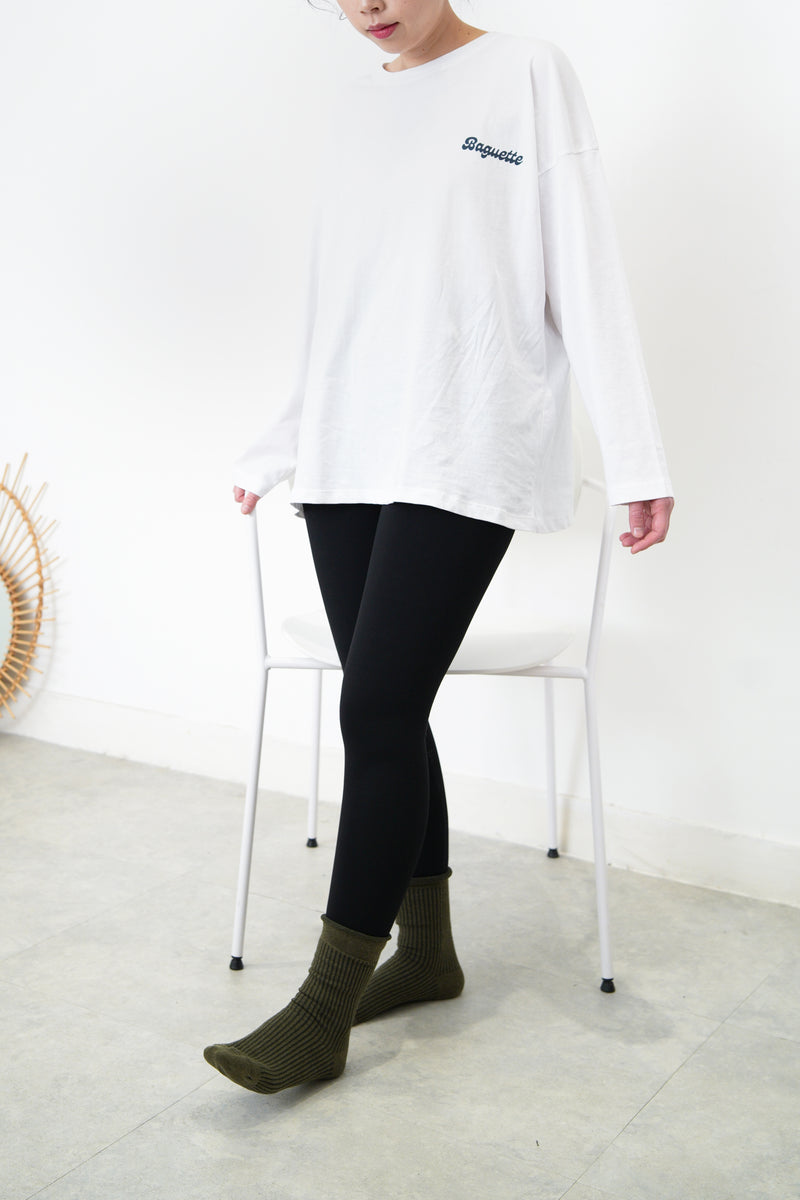 White baguette tee