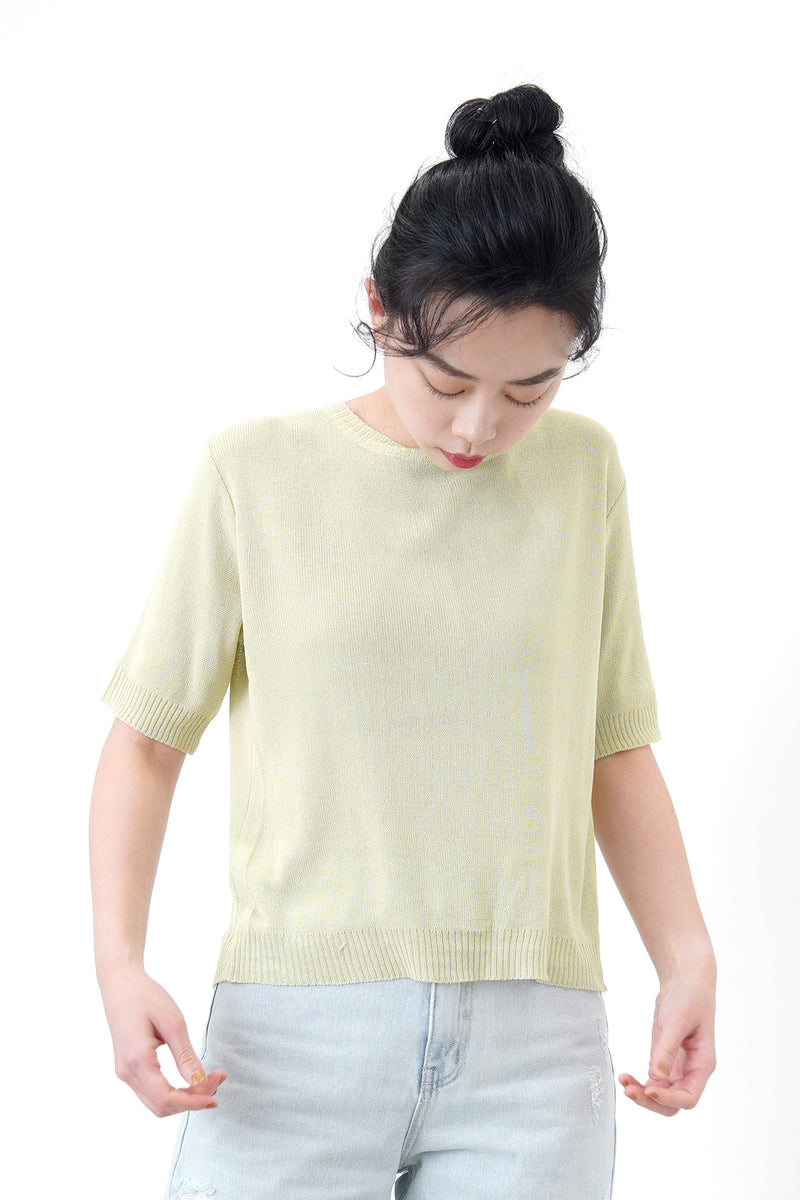 Matcha thin knit top